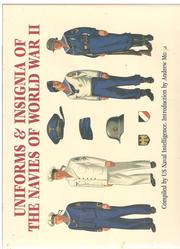 Cover of Uniforms & Insignia of the Navies of World War II by Unknown
