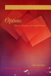 Cover of: Options: theory, strategy, and applications