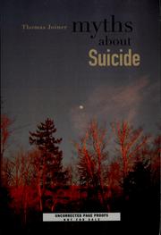 Cover of: Myths about suicide