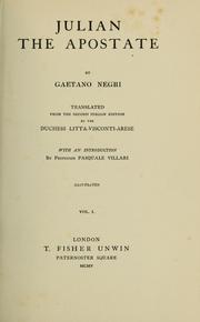 Cover of: Julian the Apostate: tr. from the 2nd Italian ed