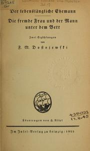 Cover of: Sämtliche Romane und Novellen