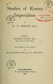 Cover of: Studies of Roman imperialism