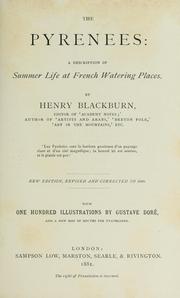 Cover of: The Pyrenees by Henry Blackburn