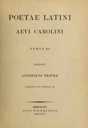Cover of: Poetae latini aevi Carolini