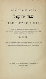 Cover of: Liber Ezechielis