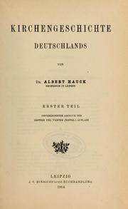 Cover of: Kirchengeschichte Deutschlands