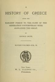 Cover of: A History of Greece