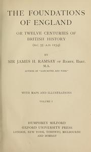 Cover of: The foundations of England by Ramsay, James H. Sir