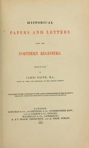 Cover of: Historical papers and letters from the northern registers.