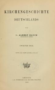Cover of: Kirchengeschichte Deutschlands