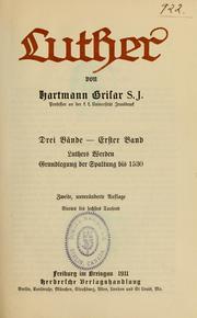 Cover of: Luther by Hartmann Grisar