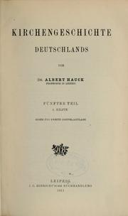 Cover of: Kirchengeschichte Deutschlands