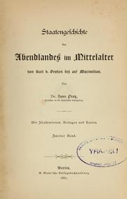 Cover of: Staatengeschichte des Abendlandes im Mittelalter: von Karl d. Grossen bis auf Maximilian