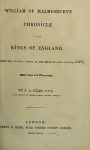 Cover of: William of Malmesbury's Chronicle of the kings of England by William of Malmesbury