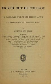 Cover of: Kicked out of college by Walter Ben Hare