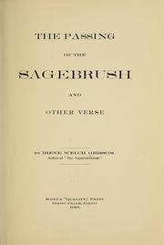 Cover of: The passing of the sagebrush: and other verse