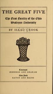 Cover of: The great five by Crook, Isaac.