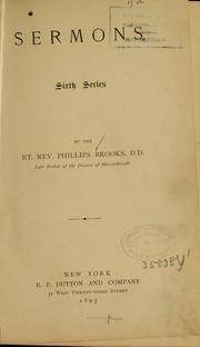 Cover of: Sermons by Phillips Brooks