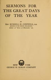 Cover of: Sermons for the great days of the year