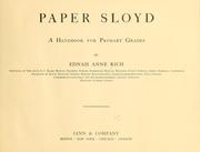 Cover of: Paper sloyd: a handbook for primary grades