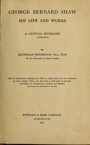George Bernard Shaw by Henderson, Archibald