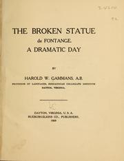 Cover of: The broken statue de Fontange.: A dramatic day