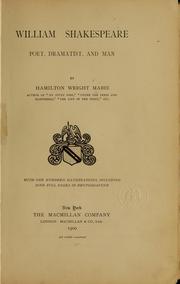 Cover of: William Shakespeare by Hamilton Wright Mabie