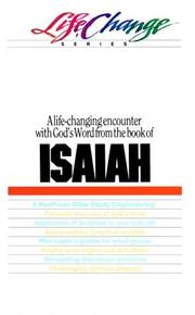 Cover of: Isaiah (Lifechange Series)