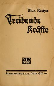Cover of: Treibende Kräfte