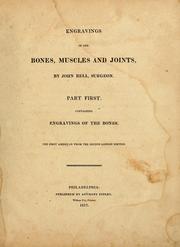 Cover of: Engravings of the bones, muscles and joints