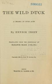Cover of: The wild duck by Henrik Ibsen