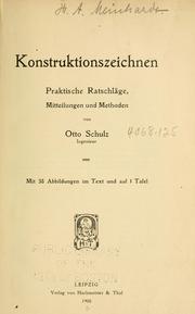 Cover of: Konstruktionszeichnen by Otto Schulz