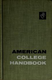 Cover of: American college handbook of English fundamentals by William Earl Buckler