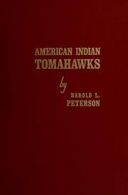 Cover of: American Indian tomahawks