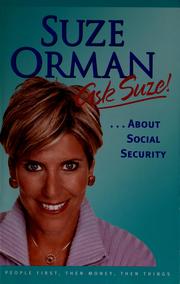 Cover of: Ask Suze-- about Social Security by Suze Orman