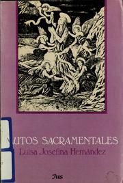 Cover of: Autos sacramentales