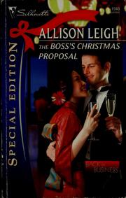 Cover of: The boss's Christmas proposal by Allison Leigh