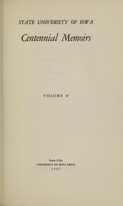 Cover of: Centennial memoirs