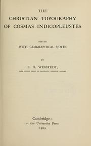 Cover of: The Christian topography