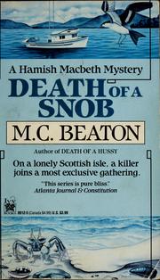 Cover of: Death of a snob