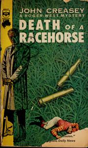 Cover of: Death of a Racehorse by John Creasey