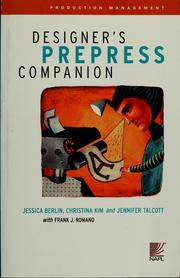 Cover of: Designer's prepress companion by Jessica Berlin