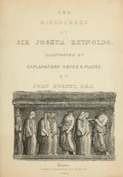 Cover of The discourses of Sir Joshua Reynolds