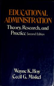 Cover of: Educational administration by Wayne K. Hoy