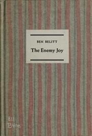 Cover of: The enemy joy, new and selected poems.