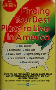 Finding your best place to live in America by Thomas F. Bowman