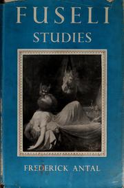 Cover of: Fuseli studies.