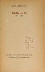 Cover of: Gedichte, 1916-1948.
