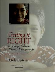 Cover of: Getting it RIGHT for young children from diverse backgrounds by Linda Marie Espinosa