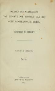 Cover of: Het rechtsboek van den dom van Utrecht by Catholic Church. Archdiocese of Utrecht